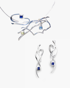 Set joyería artesanal colgante y pendientes Maraña, de Lalanne