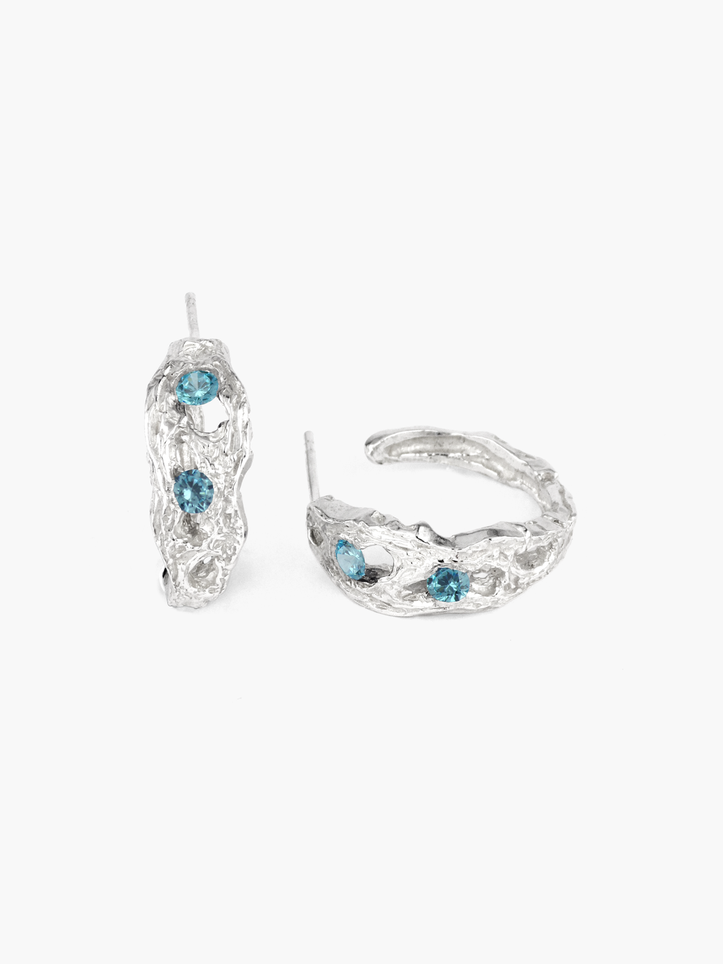 pendientes artesanales Brut piedras 11
