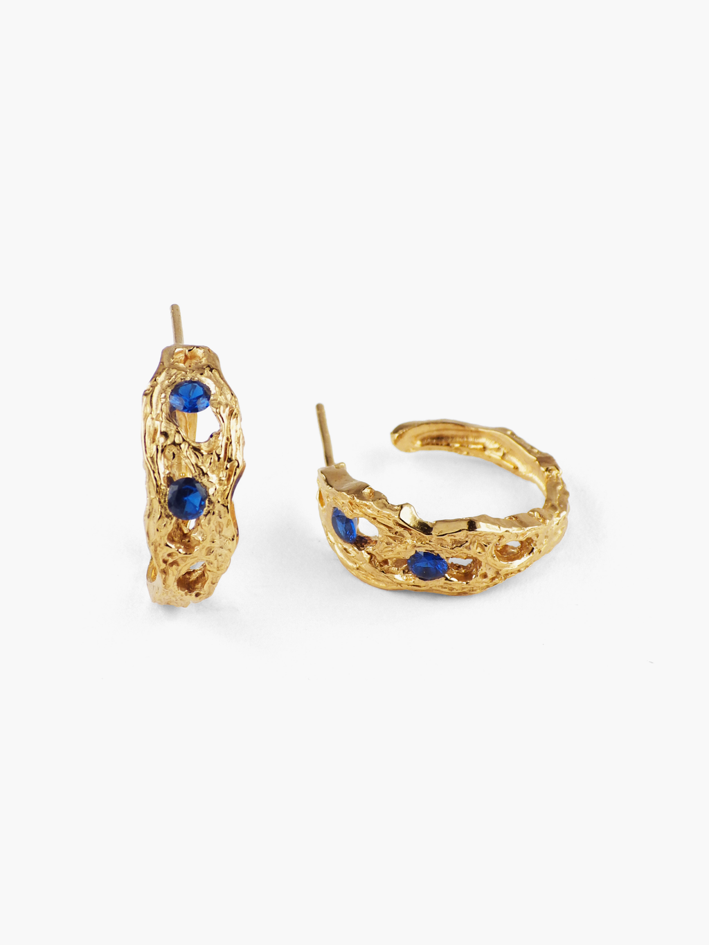 pendientes artesanales Brut piedras 3