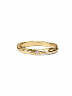Alianza artesanal Veta en Oro de 18K con brillante de Lalanne 2.jpg