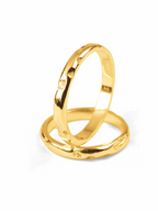 Alianzas artesanales Mena Suave en oro de 18K v5