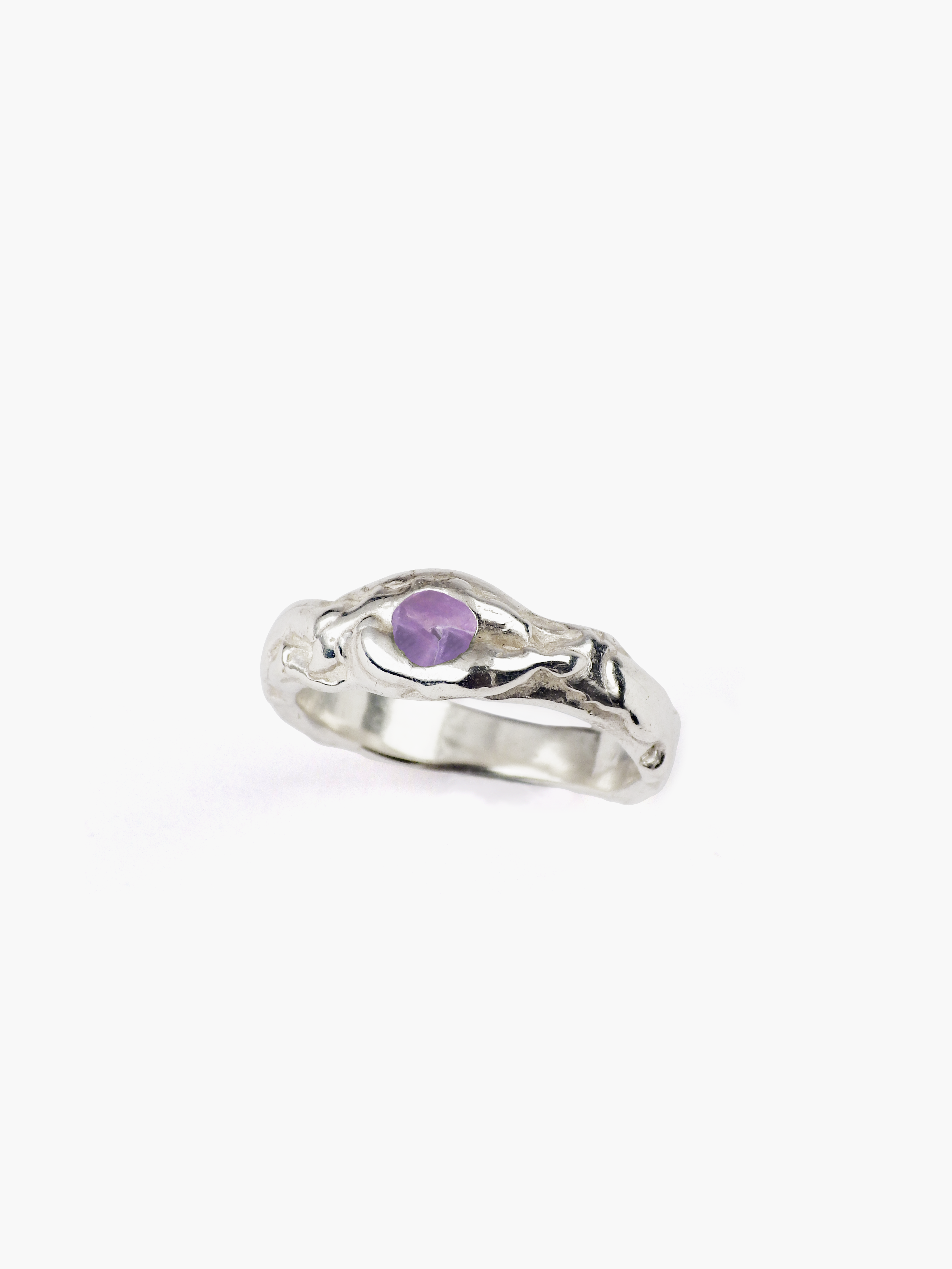Anillo Gea plata de ley amatista de Lalanne POR
