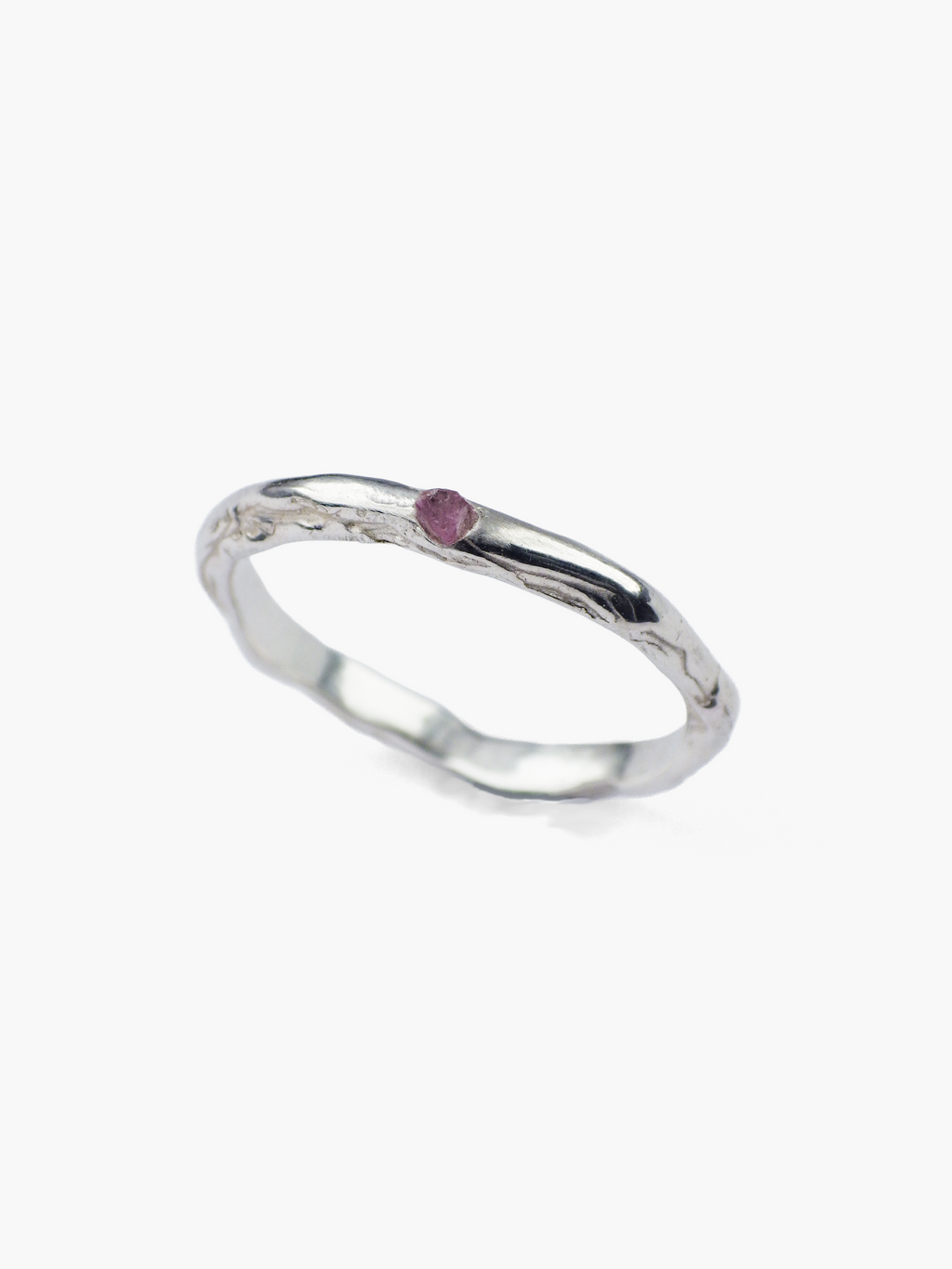 Anillo Veta plata de ley amatista de Lalanne COM1
