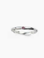 Anillo Veta plata de ley amatista de Lalanne COM2