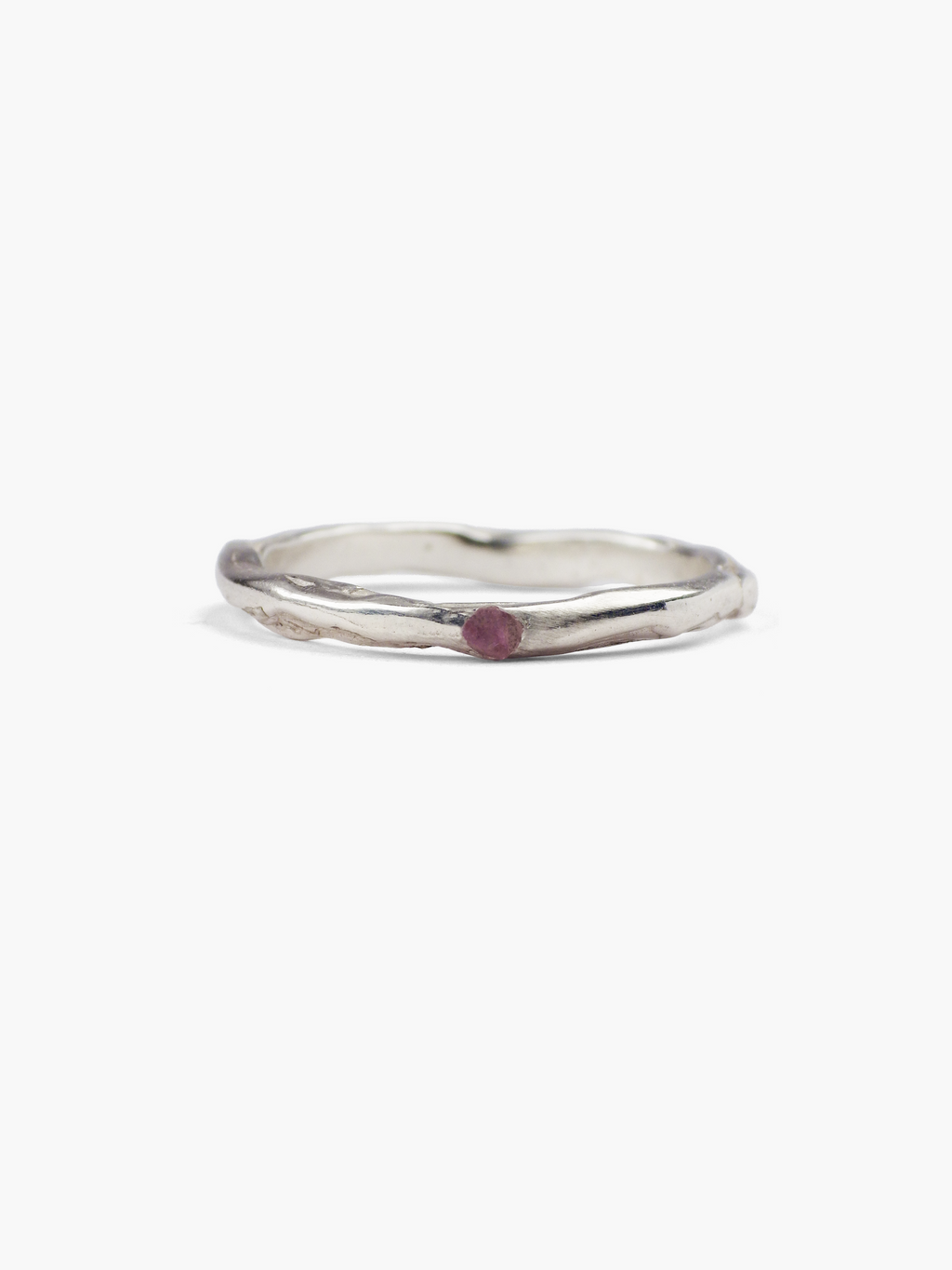 Anillo Veta plata de ley amatista de Lalanne COM3