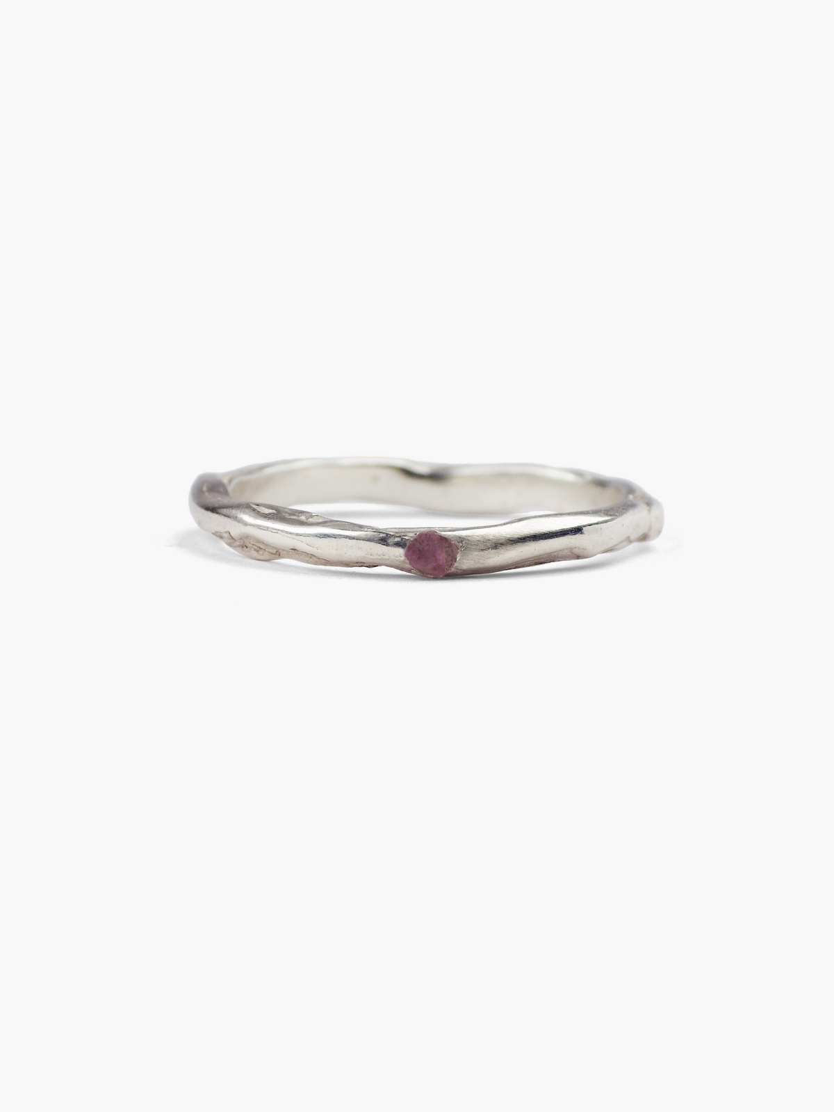 Anillo Veta plata de ley amatista de Lalanne COM3