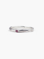 Anillo Veta plata de ley amatista de Lalanne COM4