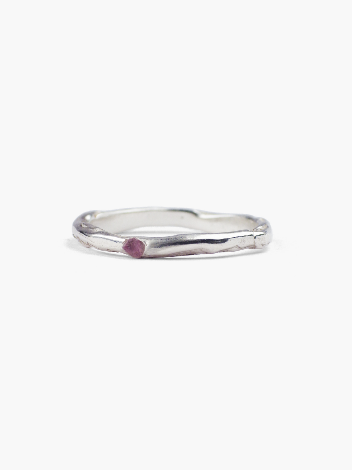 Anillo Veta plata de ley amatista de Lalanne COM4