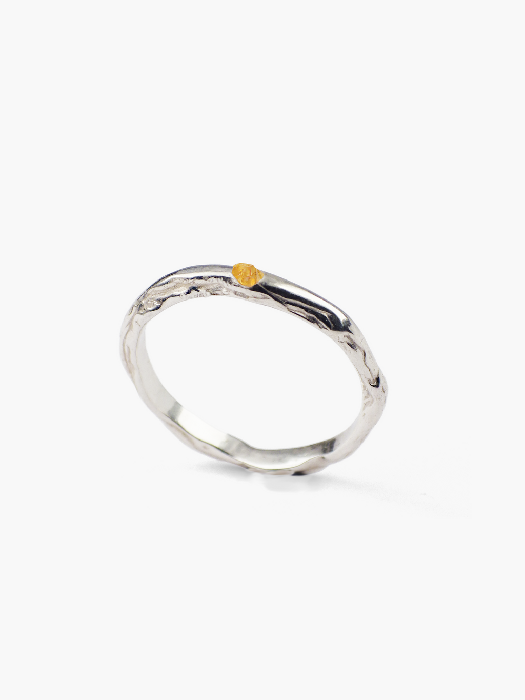 Anillo Veta plata de ley ambar de Lalanne-POR