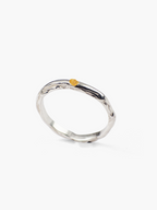 Anillo Veta plata de ley ambar de Lalanne-POR