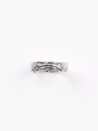 alianza artesanal plata reciclada frente 2 Bark, de Lalanne