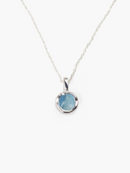 Colgante Lur plata de ley y aguamarina POR