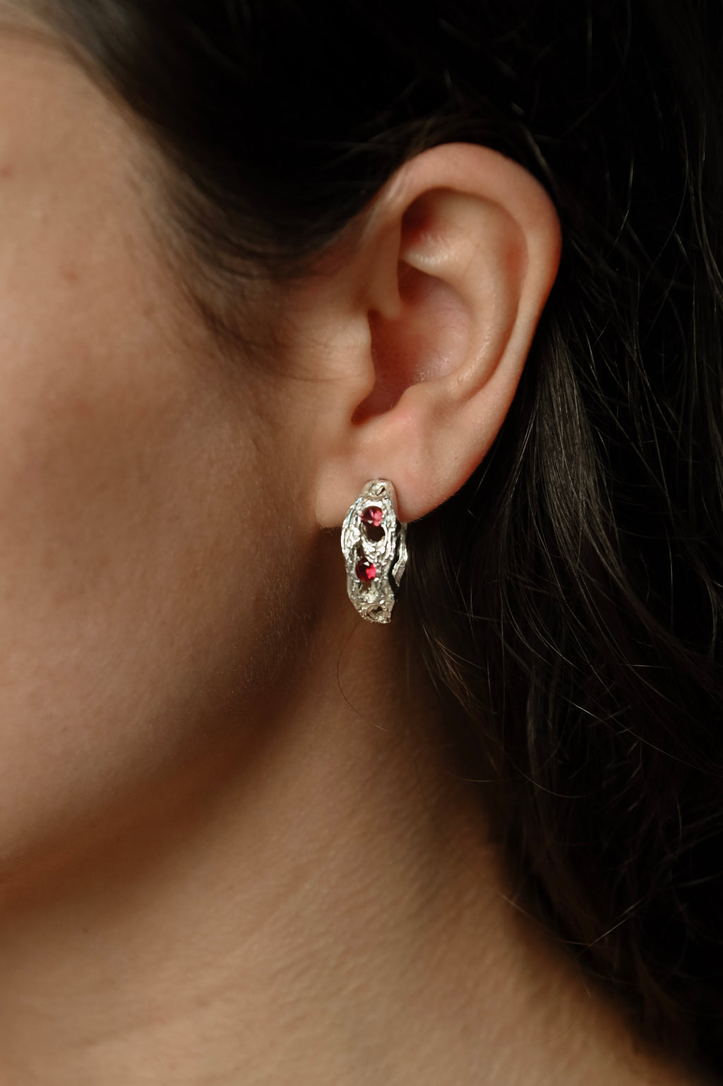 pendientes artesanales Brut piedras 6