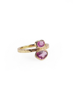 encargo anillo de oro y zafiros rosas Lalanne