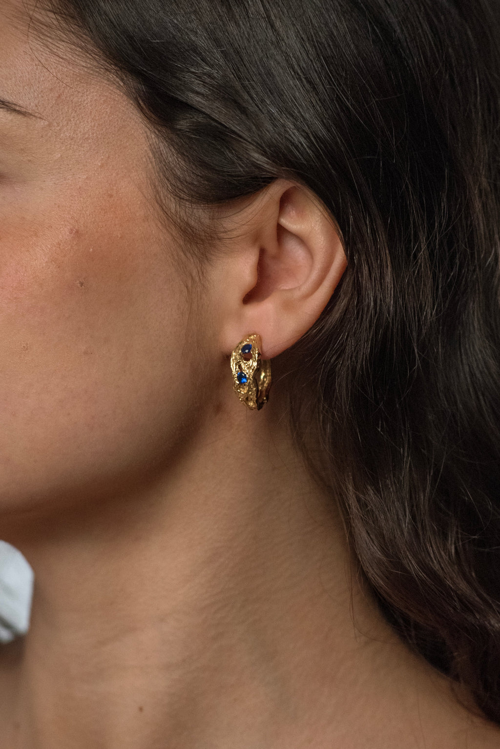 pendientes artesanales Brut piedras 13