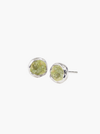 Pendientes Azala plata de ley y olivina POR