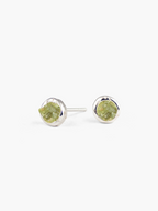 Pendientes Rea plata de ley y olivina de Lalanne POR
