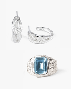 Set joyería artesanal pendientes Brut y anillo Bold, de Lalanne 4